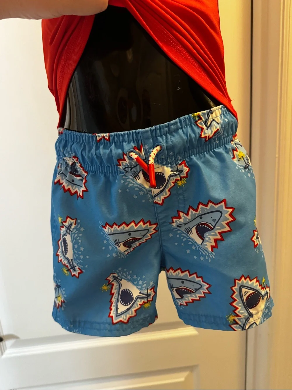 Cat & Jack Red and Blue Fireworks Sharks Swim Set